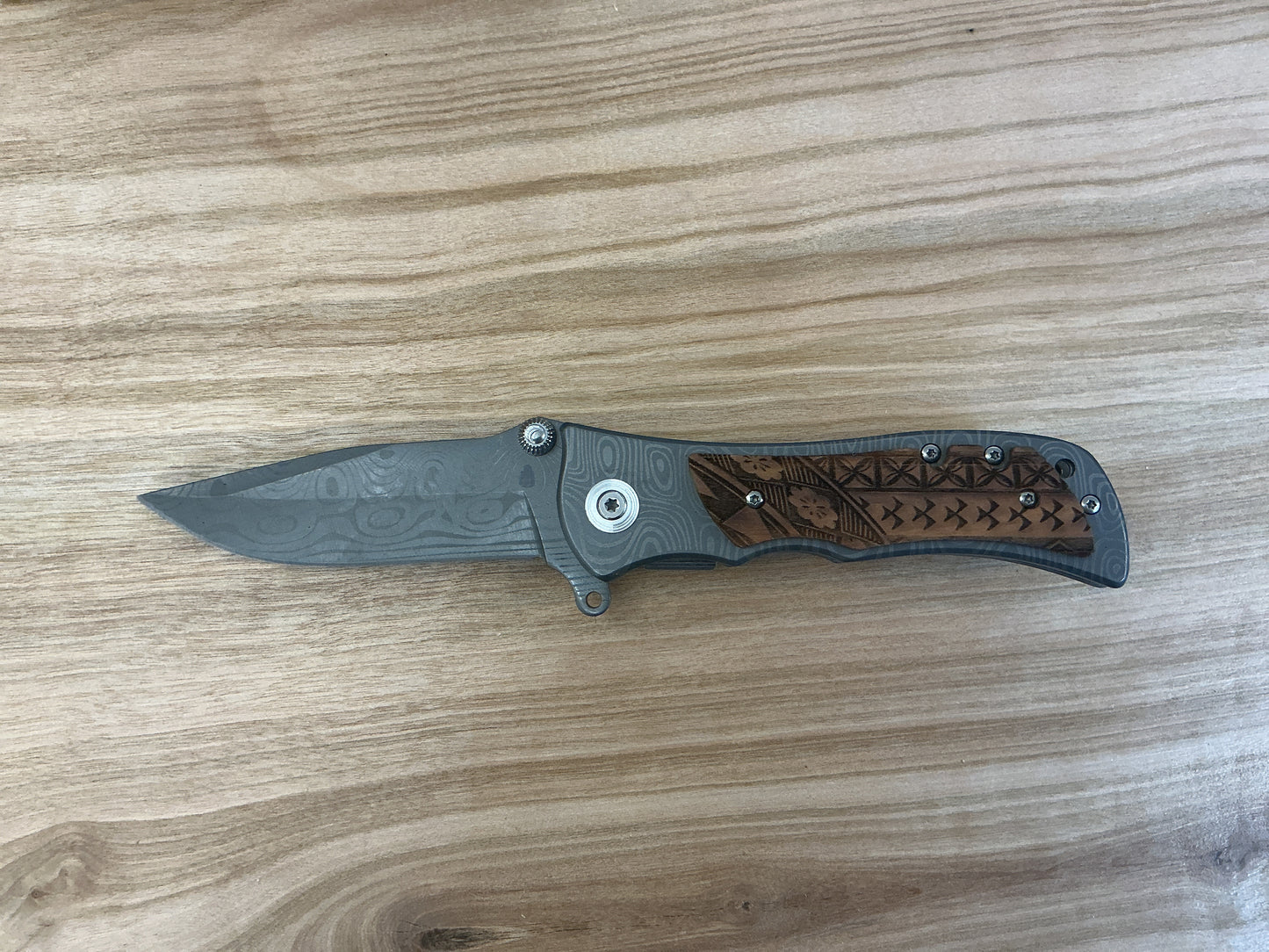 Damascus Pocket Knife