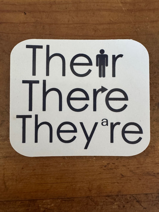 Their There They're Stickers